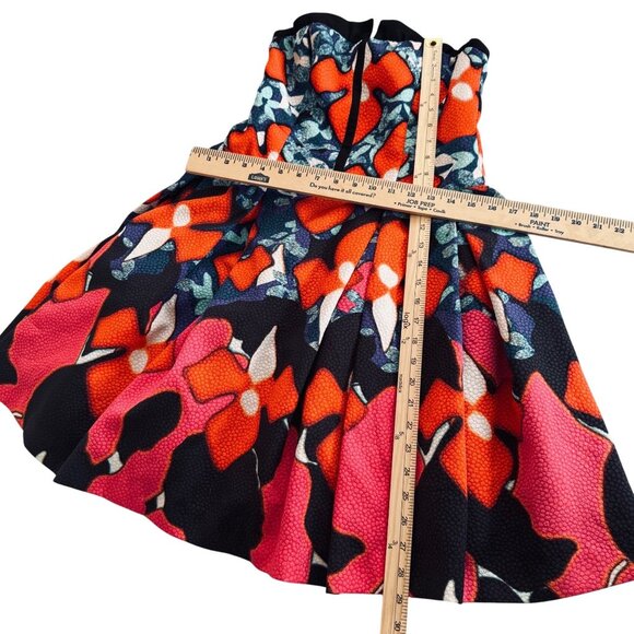 Peter Pilotto Target Strapless Fit & Flare FloralMulticolor Dress Size 4 - Picture 8 of 8